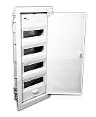 Щит ABB UK 540S (48-56 модулей), врезной, белый с белой металлической дверью